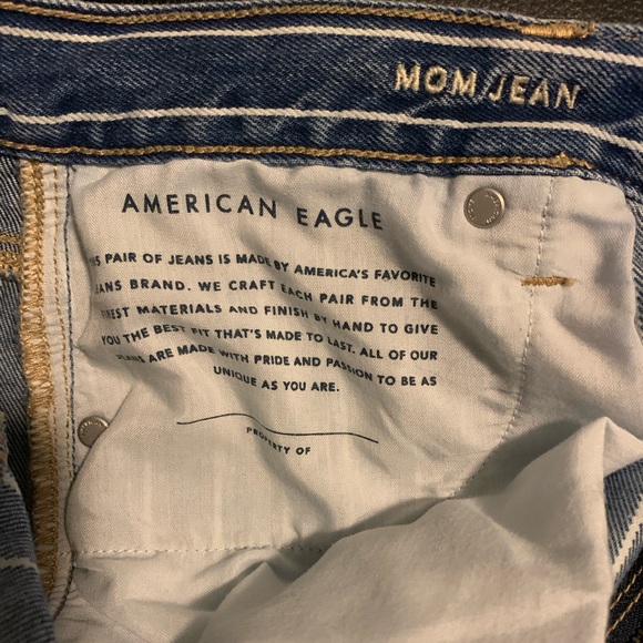 American Eagle Retro Striped Mom Jeans - Picture 6 of 6